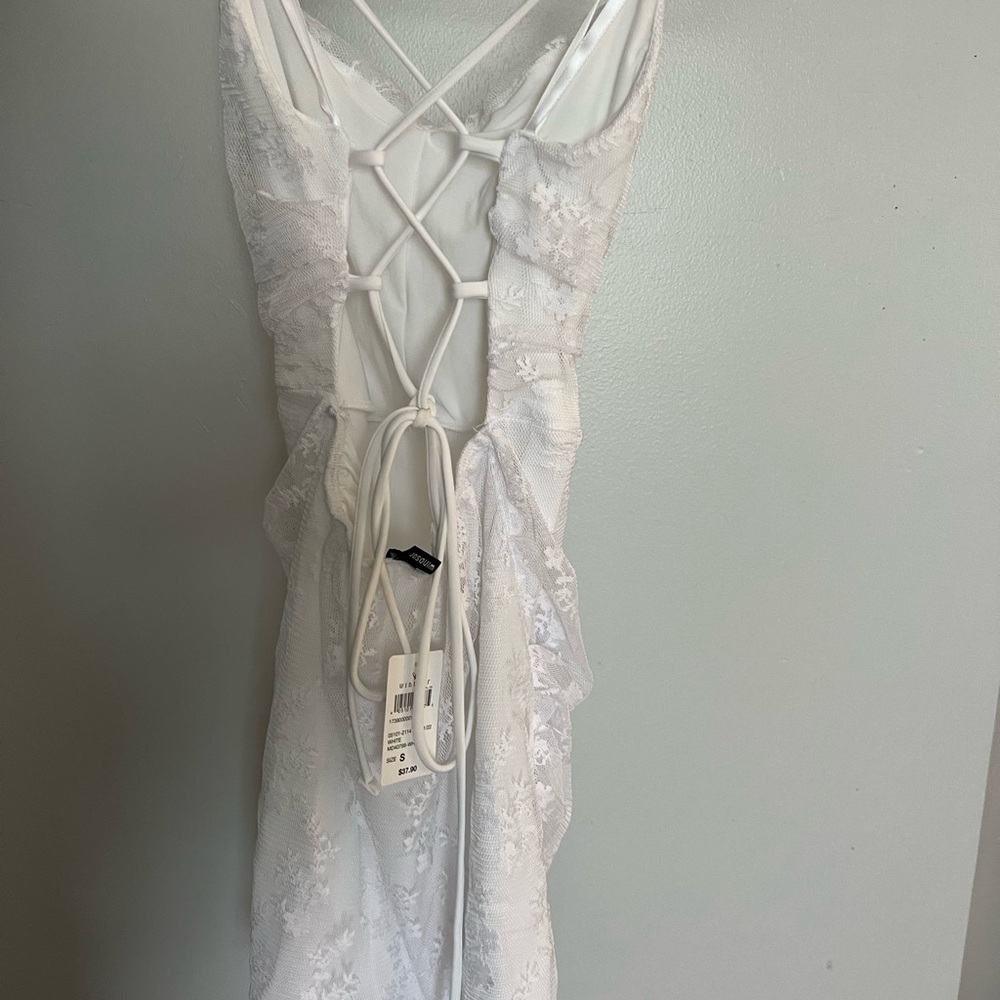 Windsor Elegant White Lace Dress